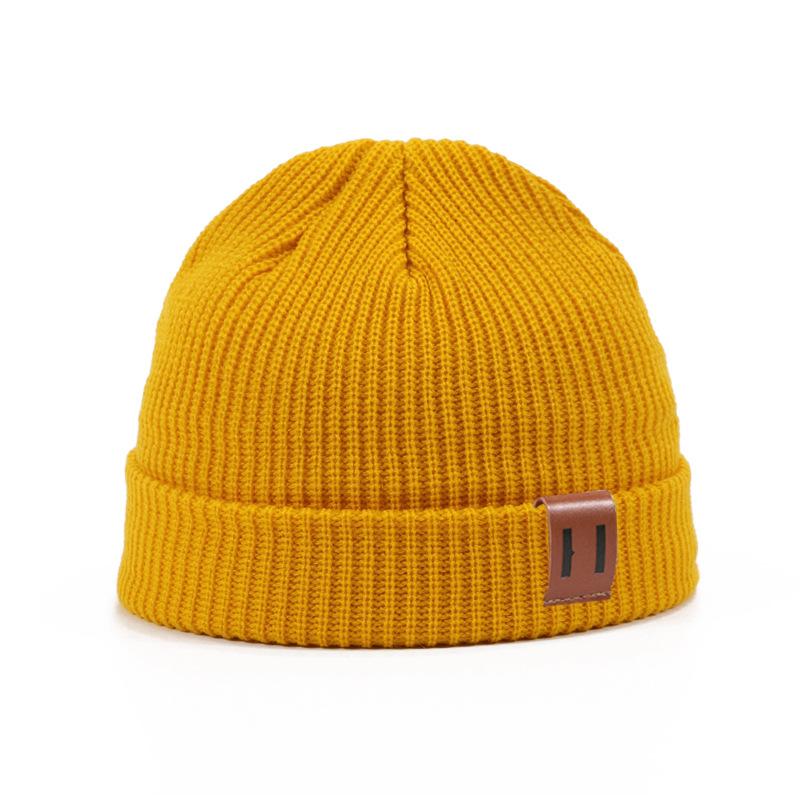 1 Pc Fashion Winter Knitted Beanie Hats for Men and Women Unisex Beanie Hat Hip Hop Cuffed Short Hat Warm Ribbed Bucket Hat, Multiple Colors to Choose