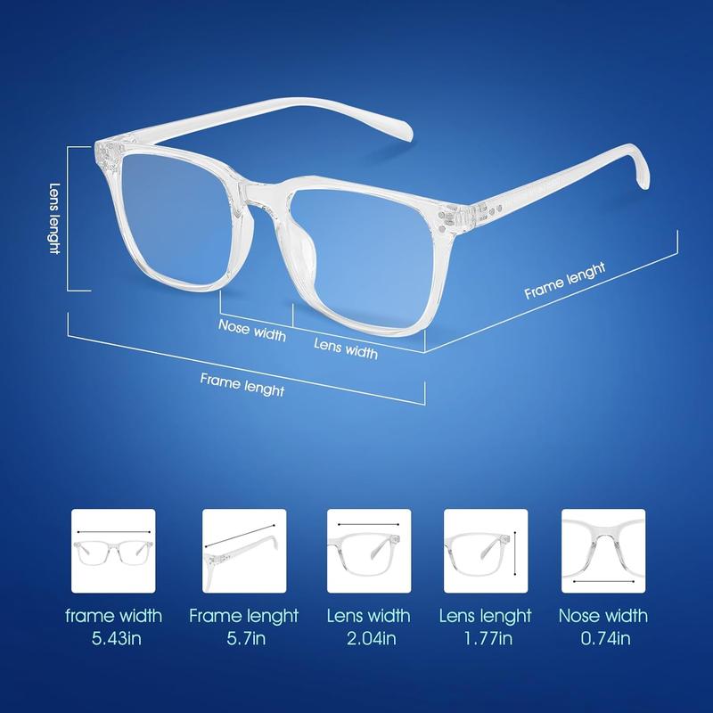 Blue Light Blocking Glasses Computer Clear Glasses for Women men with Gaming Glasses Eyewear Fashion