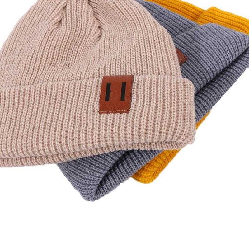 1 Pc Fashion Winter Knitted Beanie Hats for Men and Women Unisex Beanie Hat Hip Hop Cuffed Short Hat Warm Ribbed Bucket Hat, Multiple Colors to Choose