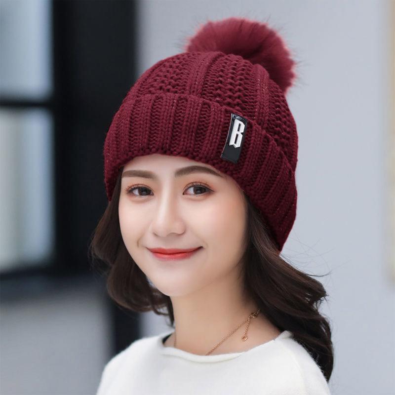 2pcs Winter Beanie Hat Scarf Set, Warm Knitting Skull Cap and Thicken Scarf For Women winter hat