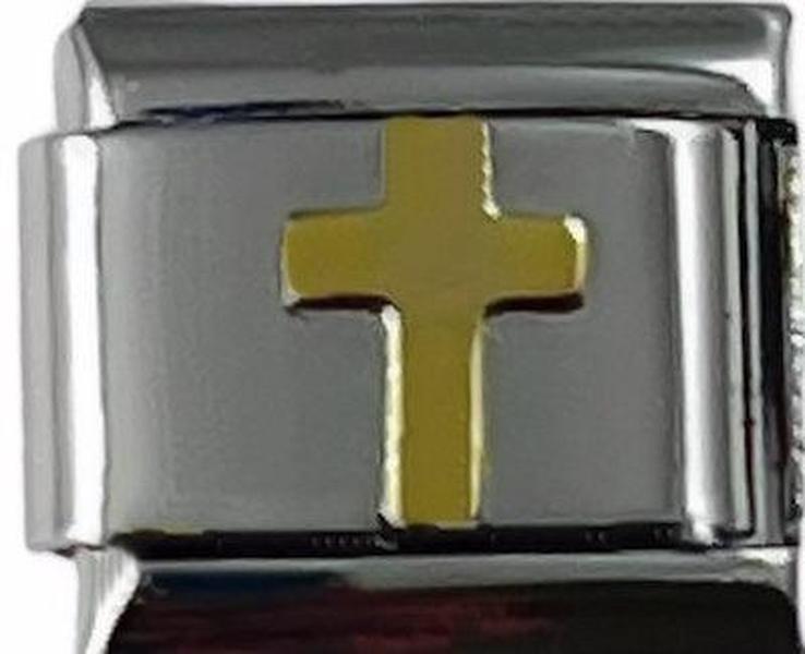 Italian Charm Link 9mm Cross Charm