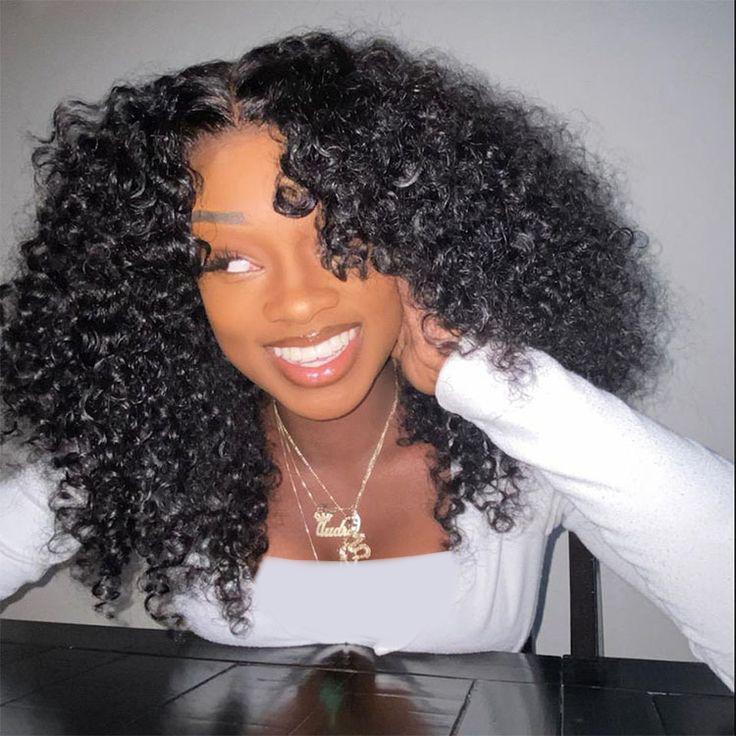 Wiggins 250% Density 13x4 HD Lace Frontal Wig Big Short Curly Lace Front Wig Full And Thick Human Hair Pre Plucked 7*4 Ready Go Wig Pre Cut Lace Pre Bleached Knots Wigs