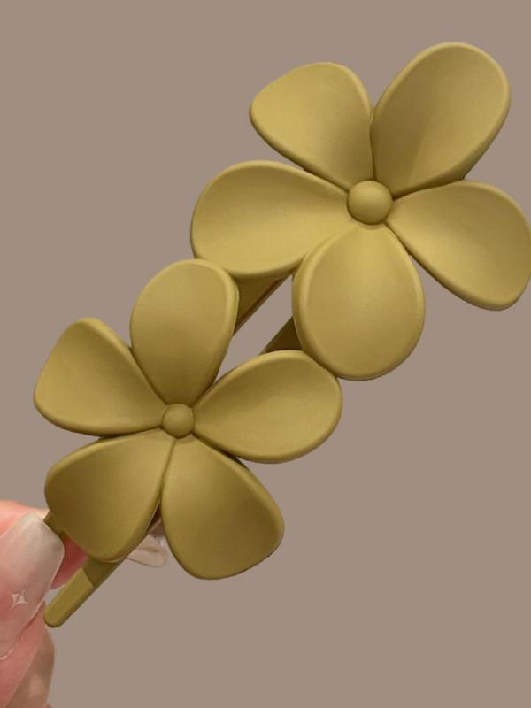 Minimalist Temperament Flower Design Hair Clips, Fashionable Hair Accessories for Women & Girls, Cute Lovely Hairwear for Daily Used