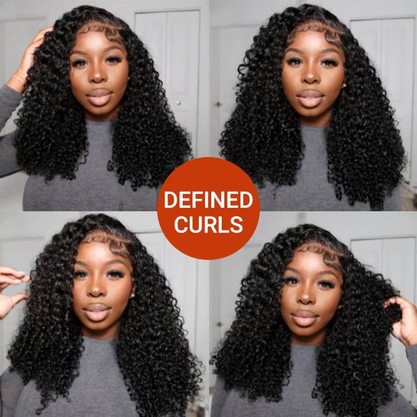 Wiggins 250% Density 13x4 HD Lace Frontal Wig Big Short Curly Lace Front Wig Full And Thick Human Hair Pre Plucked 7*4 Ready Go Wig Pre Cut Lace Pre Bleached Knots Wigs