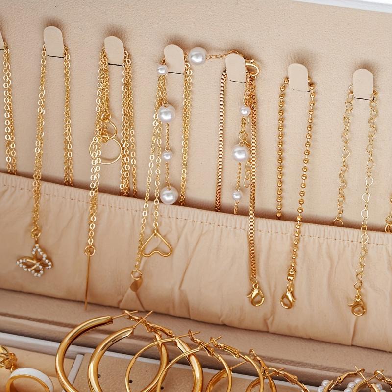 86pcs Chic Jewelry Set, Including Necklaces, Earrings, Rings, Match Daily Outfits Party Accessories Casual Dating Decor (No Box) necklace