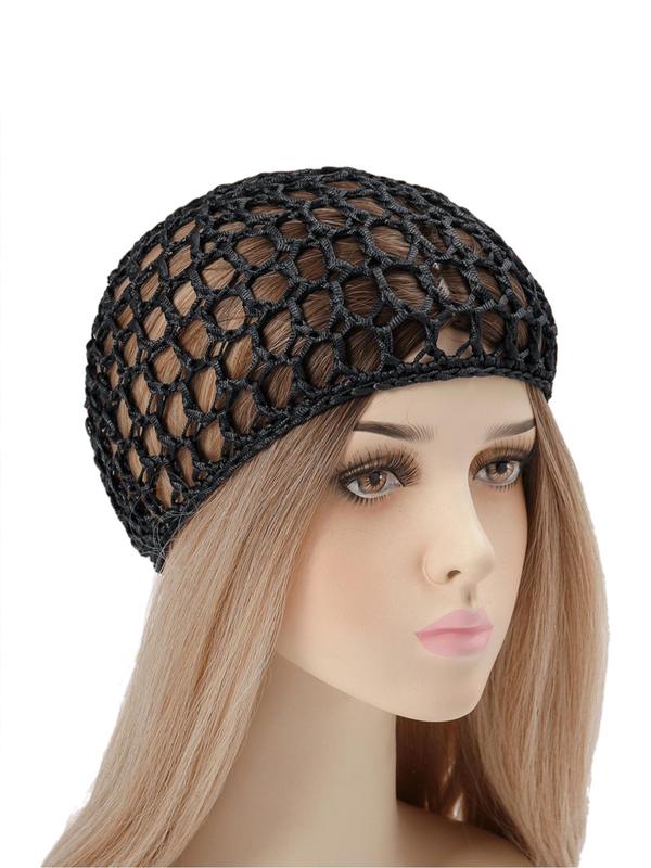 2024 New Style Hollow Out Design Hair Net, Sweet Style Hair Accessories for Women & Girls, Fashion Hair Accessories with Adjustable Strap for Daily Wear