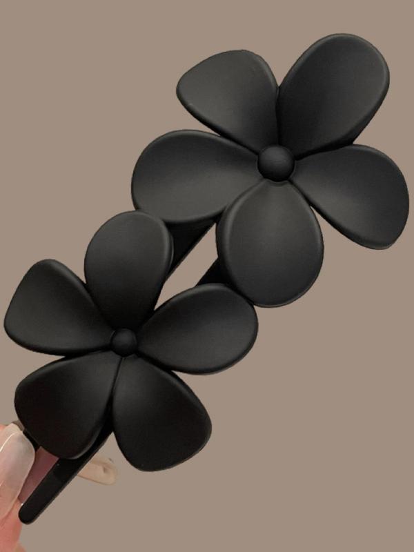 Minimalist Temperament Flower Design Hair Clips, Fashionable Hair Accessories for Women & Girls, Cute Lovely Hairwear for Daily Used