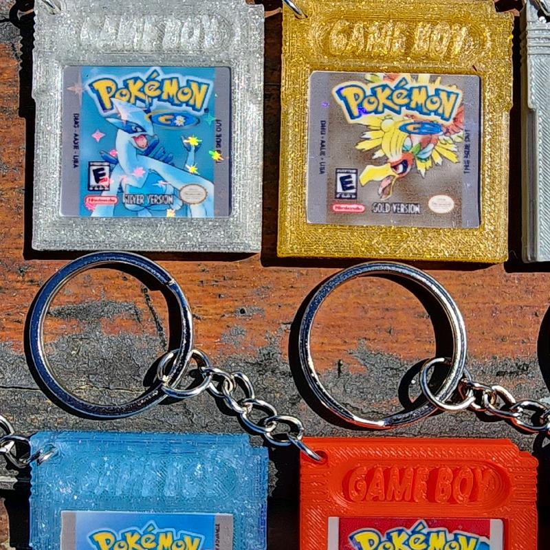 Custom Retro Game Keychains - Personalized Holographic Classic Video Games