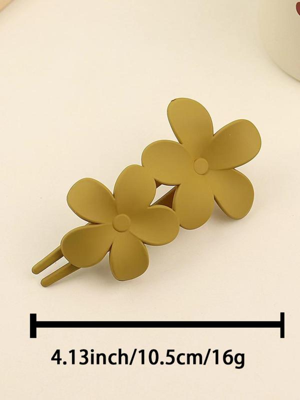 Minimalist Temperament Flower Design Hair Clips, Fashionable Hair Accessories for Women & Girls, Cute Lovely Hairwear for Daily Used