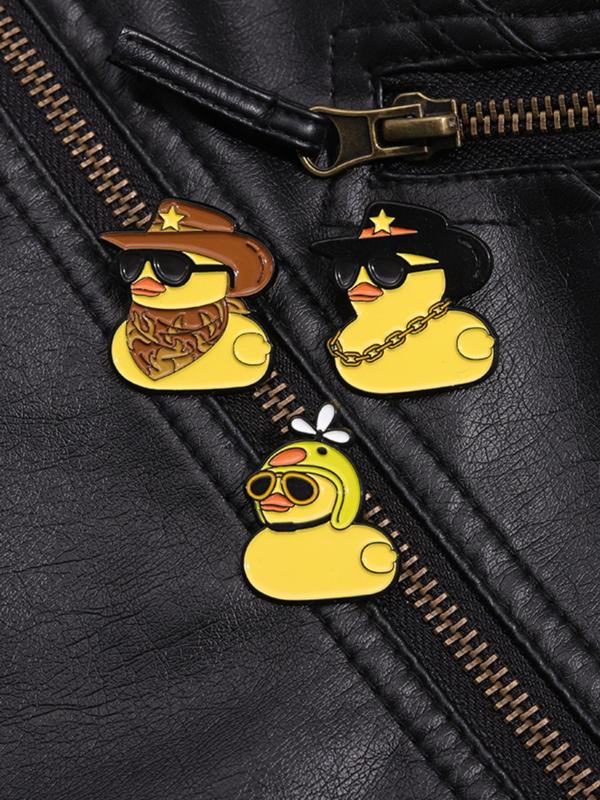 Cartoon Duck Design Brooch, Cute Animal Design Brooch, Fashion Accessories for Women & Men, Trendy All-match & Exquisite Brooch for Birthday Gift