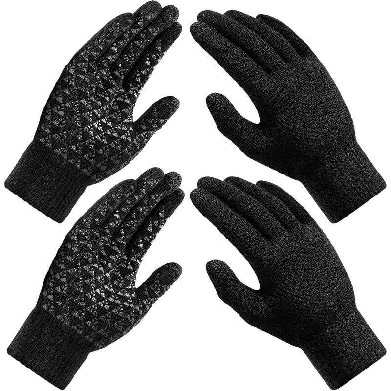 Winter Gloves for Men - Women Upgraded Touch Screen Cold Weather Thermal Warm Knit Glove