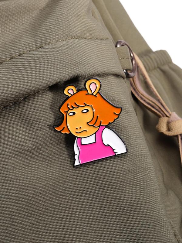 Cartoon Character Enamel Brooch, Cute Badge for Backpack & Clothes, Fashion Accessories for Women & Men