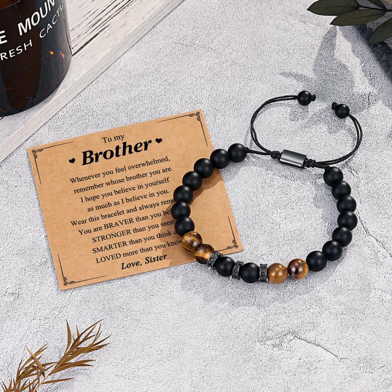 Adjustable Bracelet for Boys Men Anniversary Birthday Christmas Graduation Gift for Him Son Brother