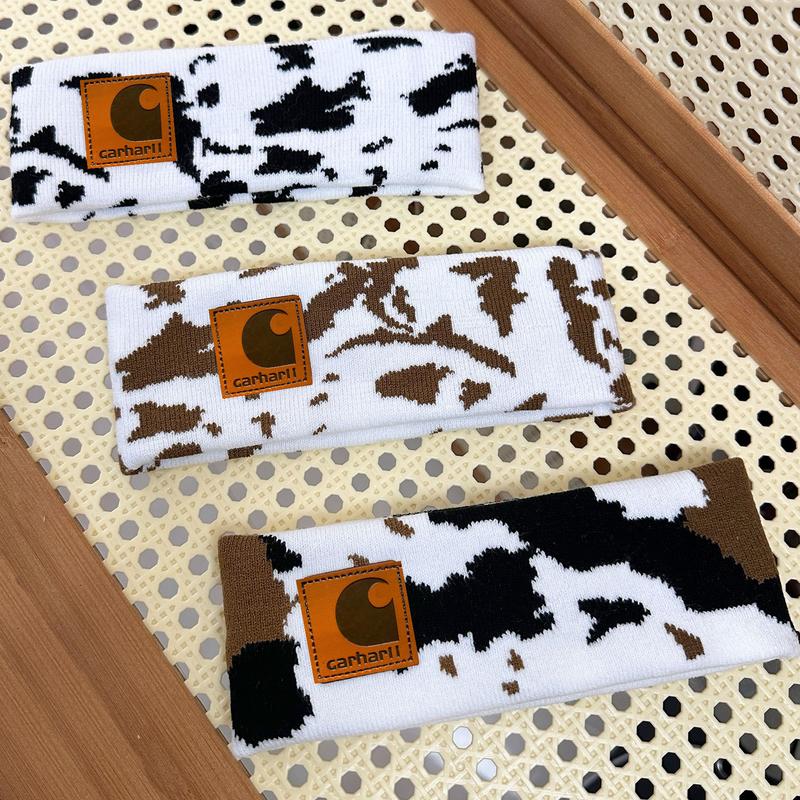 Cow Print Knitted Headband