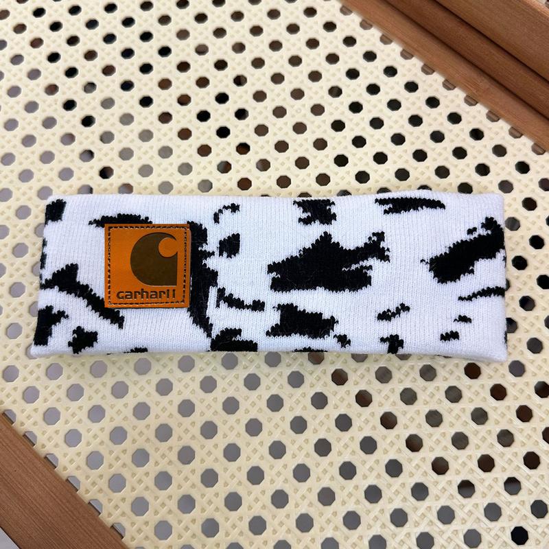 Cow Print Knitted Headband