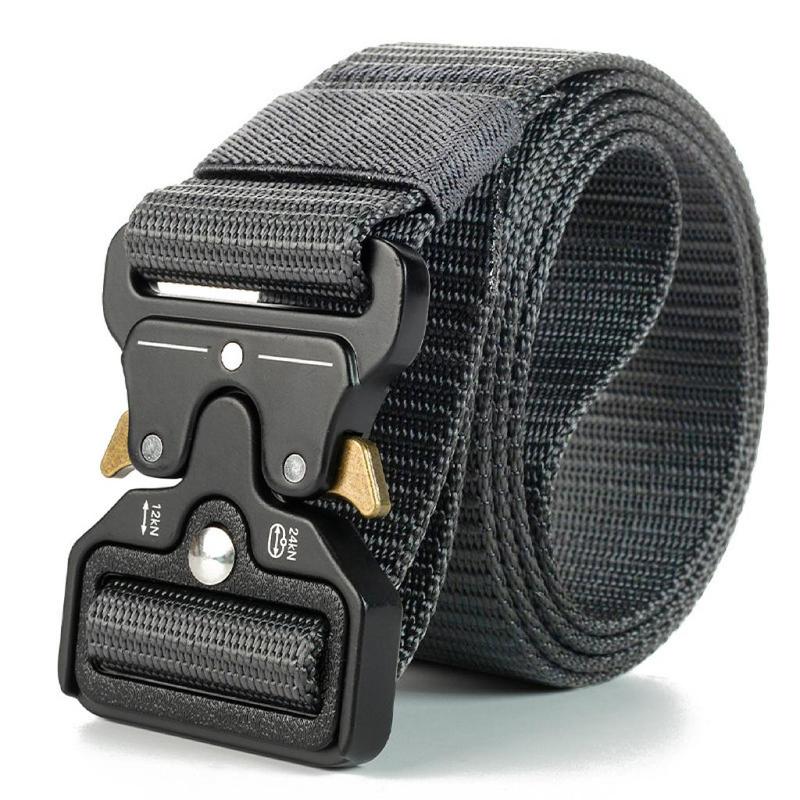 Adjustable Tactical Belt,   Outdoor Hunting Battle Survival Nylon Belt, Multifunctional Military Tool Belt for Men