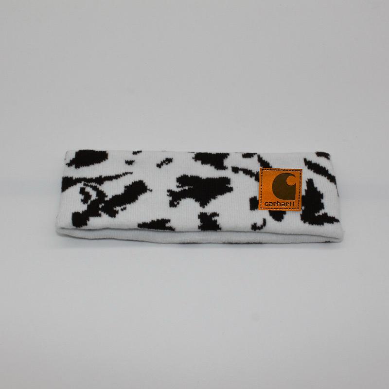 Cow Print Knitted Headband