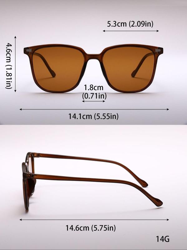 Square Frame Design Sunglasses, Simple Style Sunglasses for Women and Men, Fashion Sunglasses for Outdoor Sports or Daily Use, Travel Accessories