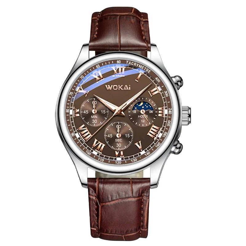 2024 Watch Men Fashion Hot Sale Casual Watches Leather Band Quartz Wristwatches Men Best Gifts Cheap Price Reloj Hombre Relojes