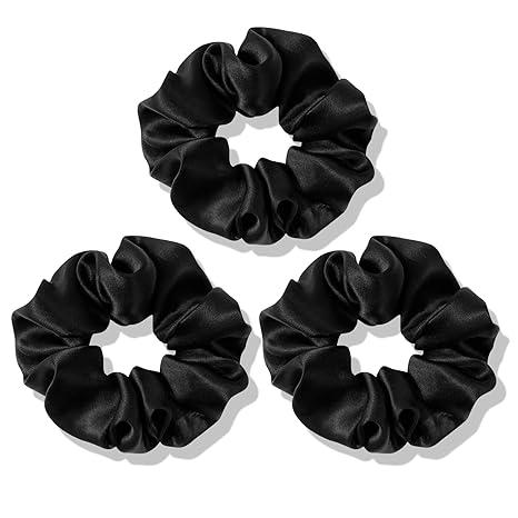 Elegant satin large intestine hair tie French high-end luxury headband thick intestine rubber hair accessory for women