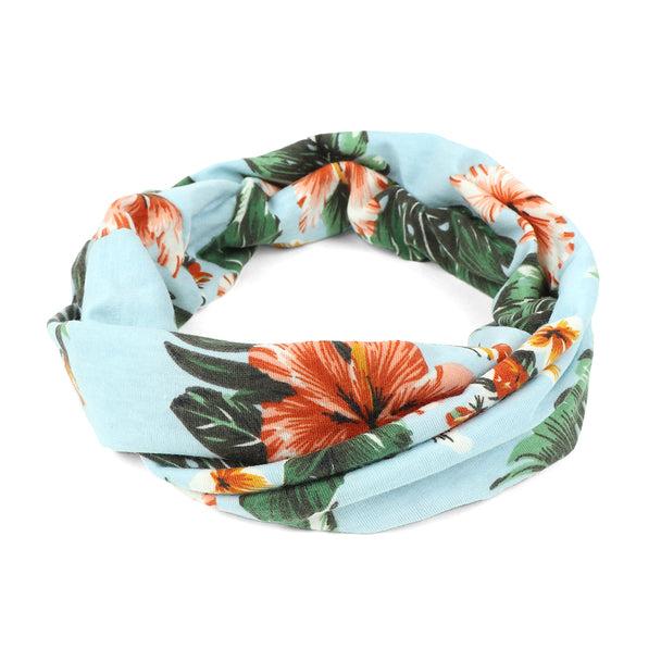 Elastic Tropical Print Headband