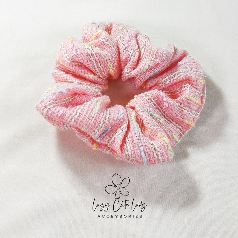 Sweet Candy Delight Fabric Hair Scrunchie