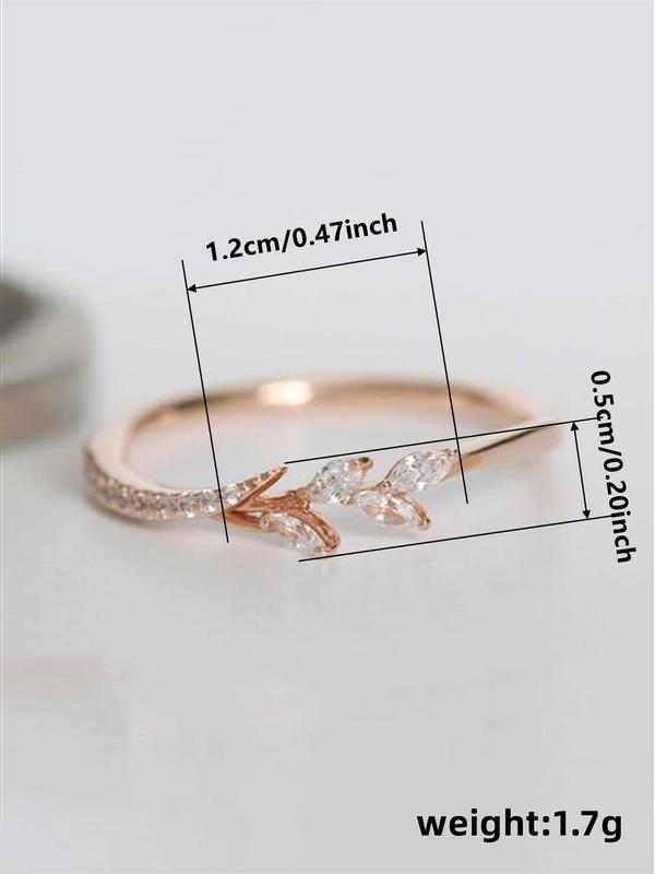 Elegant Rhinestone Decorated Ring,  Fashion Accessories for Women for Party, Daily Clothing Decor, Trendy Wedding Engagement Anniversary Party Jewelry Gifts