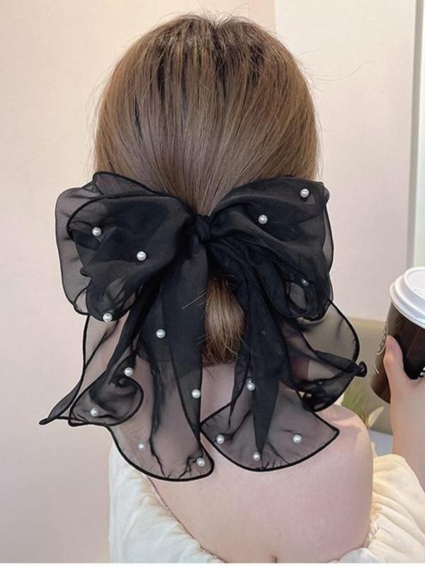 Women's Elegant Bowknot Design Hair Clip, Cute Trendy Hair Clip for Women and Girls, Fashion Hair Accessories for Daily & Party Decoration