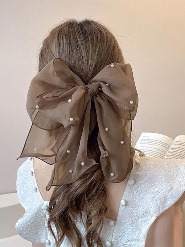 Women's Elegant Bowknot Design Hair Clip, Cute Trendy Hair Clip for Women and Girls, Fashion Hair Accessories for Daily & Party Decoration