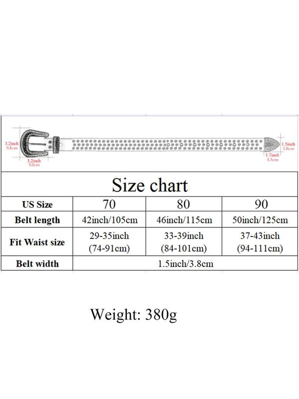 Rhinestone Decorated Heart Design Belt, Fashionable Belt for Women & Men, Trendy All-match & Exquisite Belt for Daily & Party Clothing Decoration