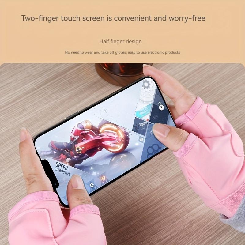 USB Charging Heated Hand Warmer Gloves - Dual-Function Design for All-Day Comfort, Lithium Polymer Battery, Adjustable 3-Level Temperature Control, Quick Heating, Portable for Valentine's Day, Easter, Women's Day, Mother's Day, Independence scroll ring