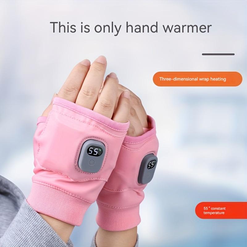 USB Charging Heated Hand Warmer Gloves - Dual-Function Design for All-Day Comfort, Lithium Polymer Battery, Adjustable 3-Level Temperature Control, Quick Heating, Portable for Valentine's Day, Easter, Women's Day, Mother's Day, Independence scroll ring