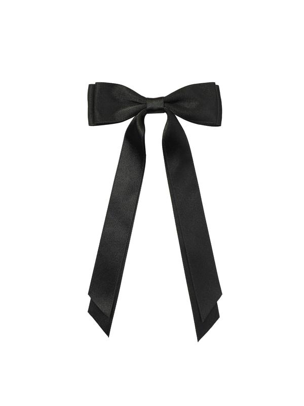 Bow Decor Hair Clip, Long Ribbon Decor Hair Clips for Women & Girls, Simple Headwear for Prom Hairstyles 2024, Fashion Hair Accessories for Party, Daily Decor