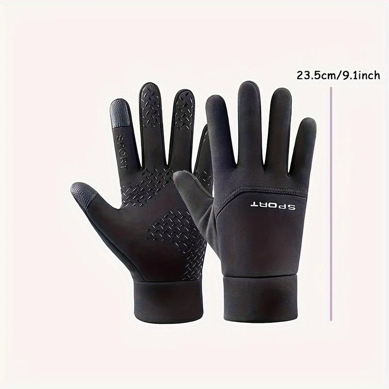 Winter Outdoor Insulated Gloves For Sports, Cycling, Skiing, And Touchscreen Waterproof Gloves For Men - Keep Hands Warm