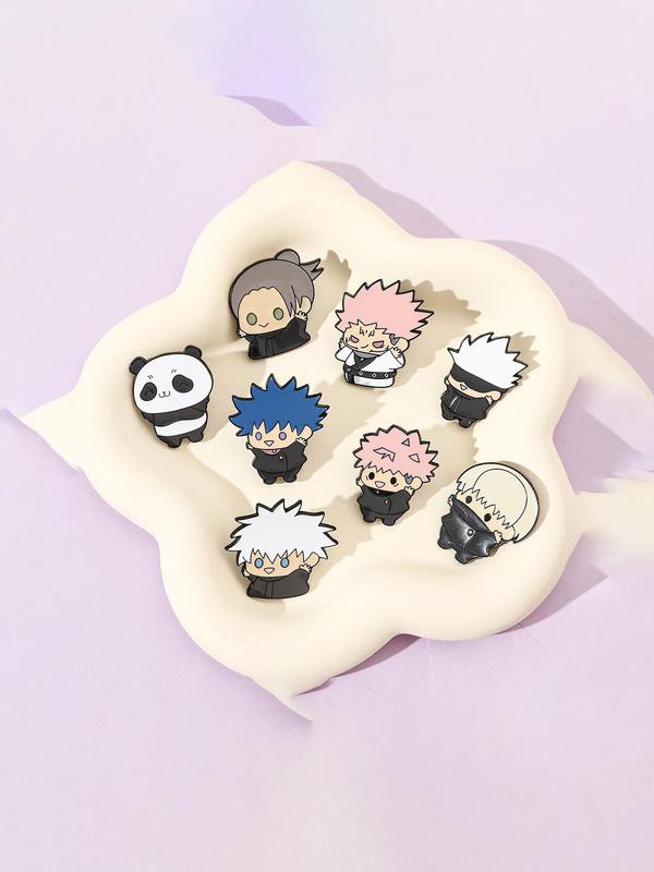 Anime Cartoon Animation Cute Characters Brooch, Fashion Alloy Pin Accessories for Women & Men