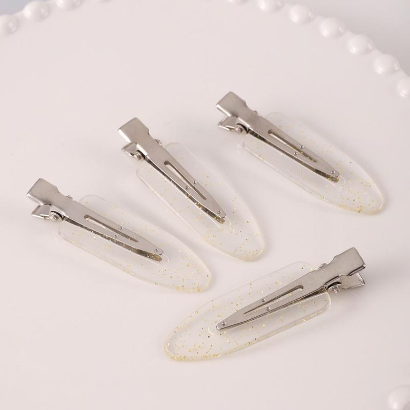 Heatless Cute Duckbill Design Hair Clips, 4pcs Professional Hair Styling Tools for Salon & Barber