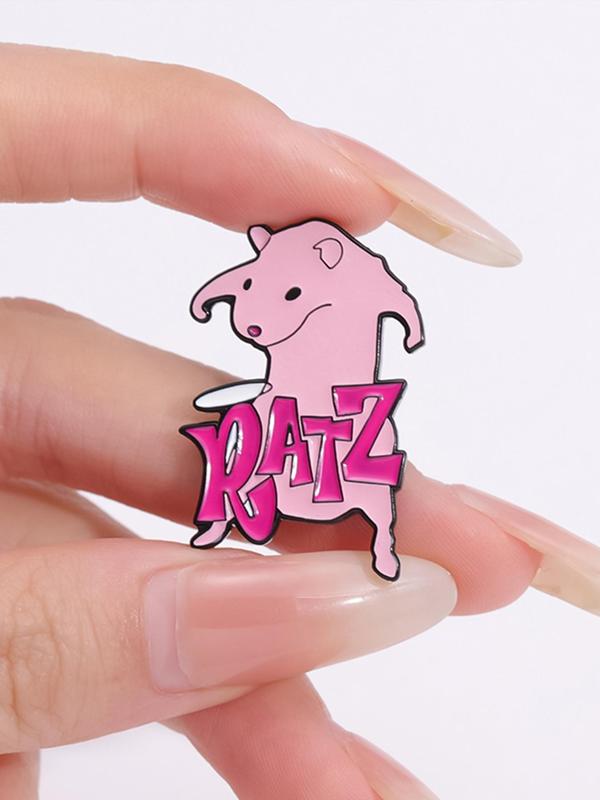 Fashionable Creative Cartoon Animal Design Brooch, Cute Rat Design Brooch, Fashion Clothes Accessories for Women & Men