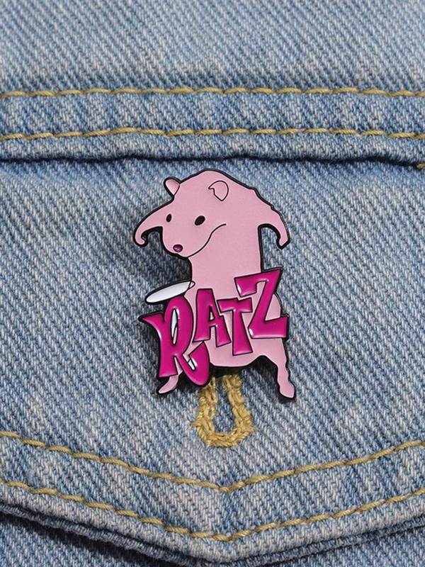 Fashionable Creative Cartoon Animal Design Brooch, Cute Rat Design Brooch, Fashion Clothes Accessories for Women & Men