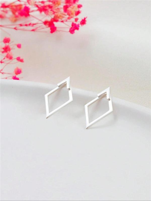 Geometric Design Earring Jacket, Designer Luxury Jewelry for Women & Girls, Casual Jewelry for Party, Daily Clothing Decor, Trendy for Birthday Gift, Fall Outfits, Fall Freshness Fall