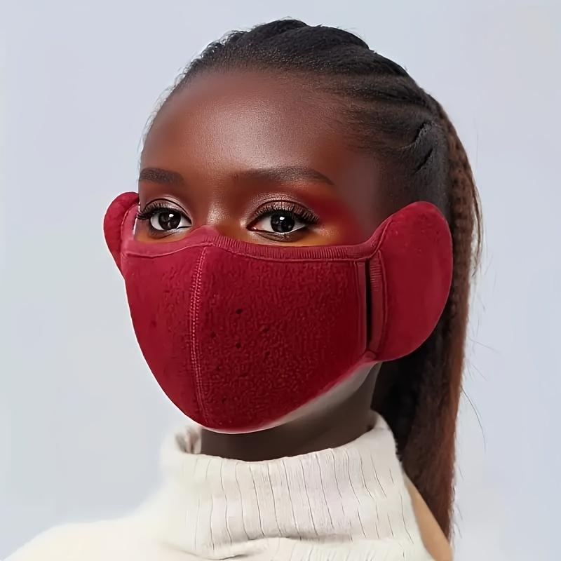 Bohemian Style Thickened Warm Face Mask with Ear Protection-Breathable, Reusable, Windproof, Suitable for Autumn and Winter Riding