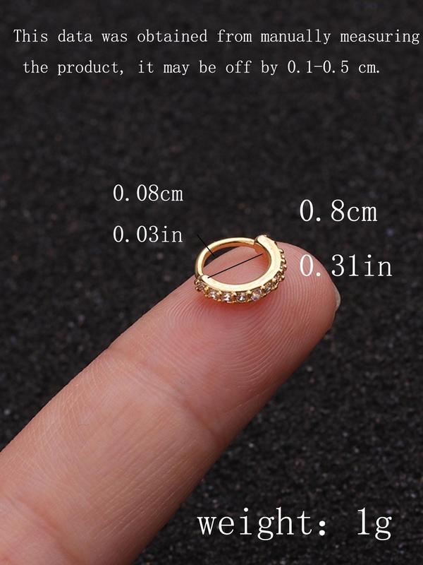 Unisex Elegant Nose Ring, Exquisite Trendy Nose Ring, Fashionable Body Jewelry for Women & Men for Daily & Party Decoration