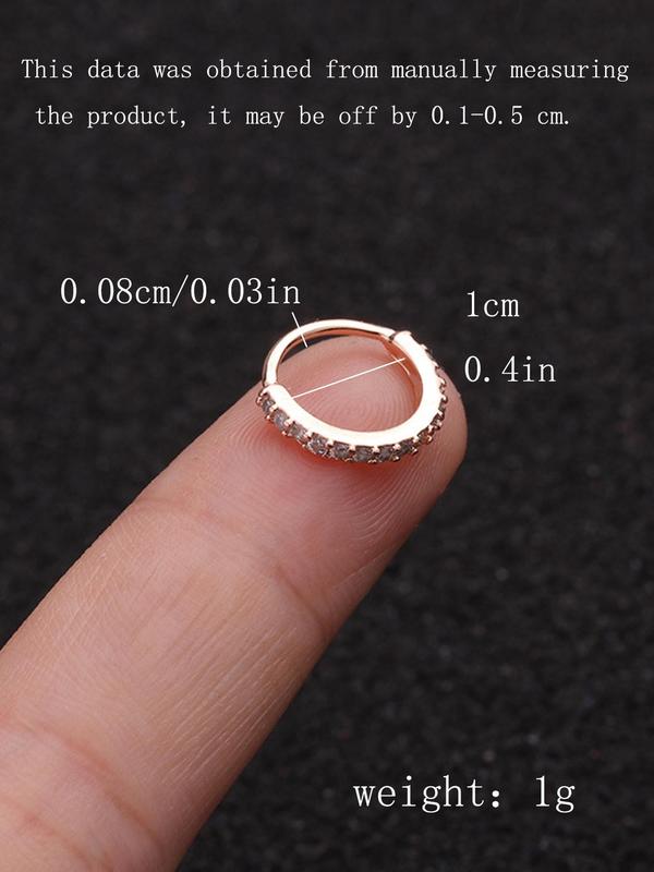 Unisex Elegant Nose Ring, Exquisite Trendy Nose Ring, Fashionable Body Jewelry for Women & Men for Daily & Party Decoration