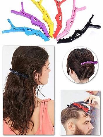 AISI BEAUTY Professional Anti-Slip Crocodile Clip - Salon Styling Hair Clip for Thick & Long Hair - Dyeing & Hair Care Partitioning Clip