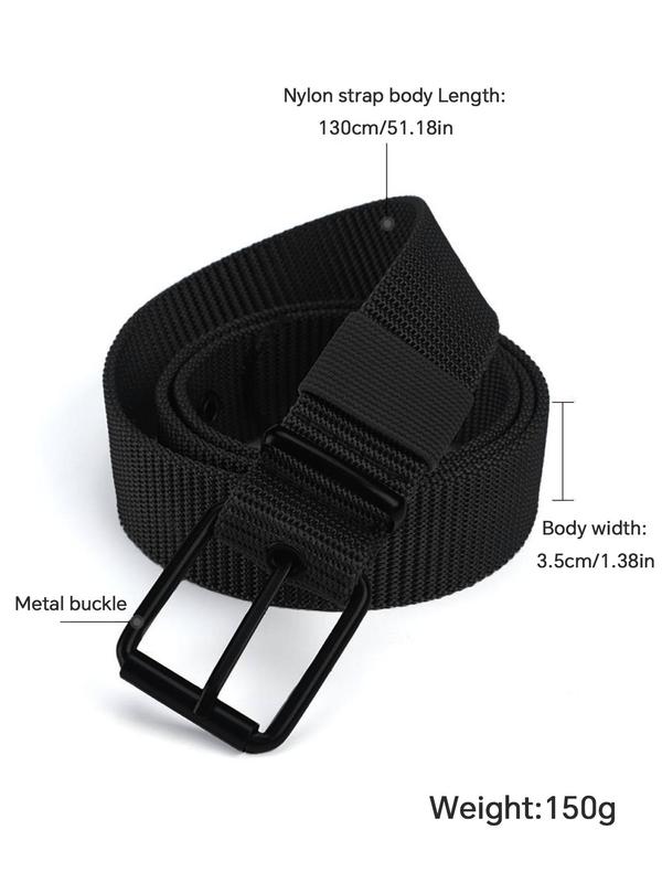 Men's Simple Style Plain Color Belt, Casual Trendy Belt for Daily & Party Decoration, Fashion Belt for Daily Clothing Decor, Trendy All-match & Exquisite Belt for Gift