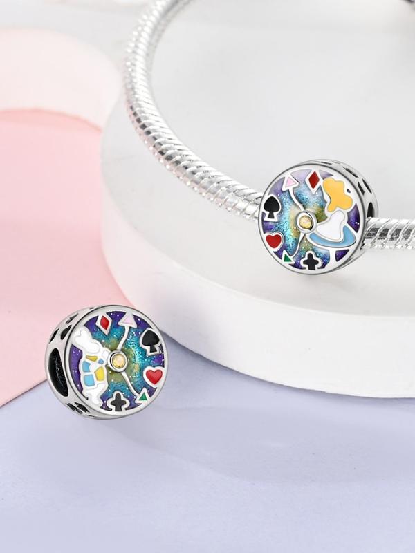 Creative Themed Charm Bead, Colorblock Enamel Charm Bead, Fashionable Jewelry Accessories for Women & Girls