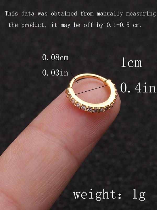 Unisex Elegant Nose Ring, Exquisite Trendy Nose Ring, Fashionable Body Jewelry for Women & Men for Daily & Party Decoration