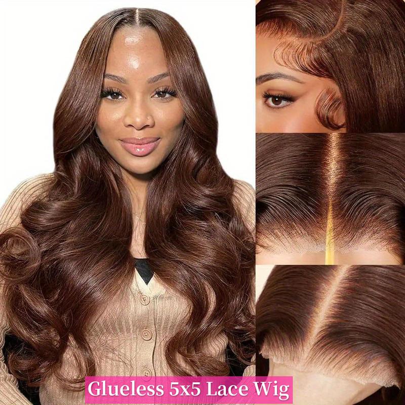 Bling Hair Glueless 5x5 Body Wave Lace Closure Human Hair Wig 30 32inch Chocolate Brown Body Wavy 13x4 Transparent Lace Front Human Hair Wigs Pre-plucked 180Density 13x6 Frontal Transparent Lace Wig For Women On Sale