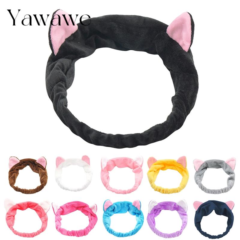 Yawawe Hair Accessories Super Soft Cat Ear Headband for women