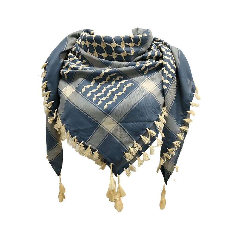 Azure Coast Keffiyeh – Peace of the Mediterranean (Powder Blue Sand)