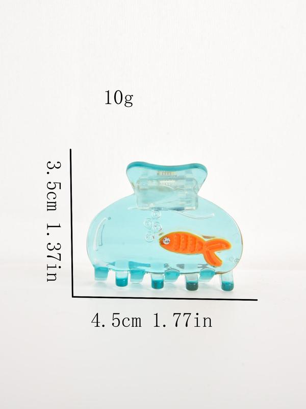 Cute Fish Design Hair Claw, Novelty Hair Claw, Fashionable Hair Accessories for Women & Girls